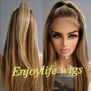 celebrity golden brown blonde paino balayage double 360 round hd lace wig.